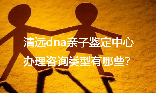 清远dna亲子鉴定中心办理咨询类型有哪些？